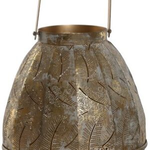 Lanterna Metal Dourado Grande